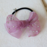 Clear Pink Ribbon Pony