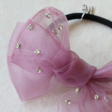 Clear Pink Ribbon Pony