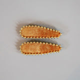 Orange Mustard Gold Hair Pin