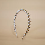 Narrow Studs Headband Beige