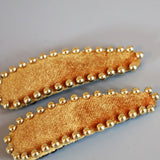 Orange Mustard Gold Hair Pin
