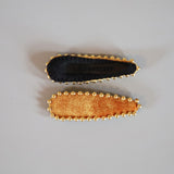 Orange Mustard Gold Hair Pin