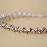 Narrow Studs Headband Beige