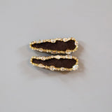 Brown Gold Hair Pin