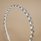 Narrow Studs Headband White