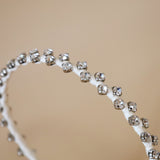 Narrow Studs Headband White