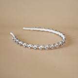 Narrow Studs Headband White