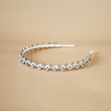 Narrow Studs Headband White