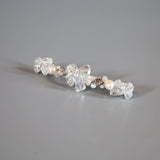 Clear White Flower Barrette