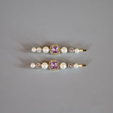 Purple Pearl Hair Pin