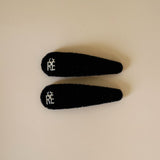 Black Velvet Hair Pin
