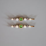 Green Pearl Hair Pin