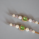 Green Pearl Hair Pin