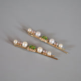 Green Pearl Hair Pin