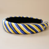 OG Headband Blue Yellow No Studs