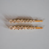 Clear Studs Large to Small Hair Pin