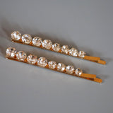 Clear Studs Large to Small Hair Pin