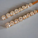 Clear Studs Large to Small Hair Pin