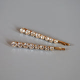 Clear Studs Large to Small Hair Pin