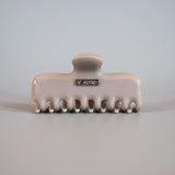 Stone Gray Gloss Hair Clip