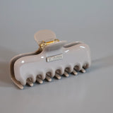 Stone Gray Gloss Hair Clip