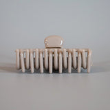 Stone Gray Gloss Hair Clip