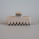 Stone Gray Gloss Hair Clip