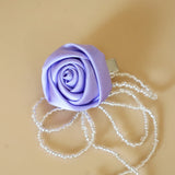 Purple Rose Hair Clip