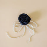 Black Rose Hair Clip