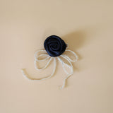 Black Rose Hair Clip
