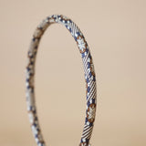 Tight Headband White Brown Blue