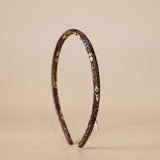 Tight Headband Brown Gold