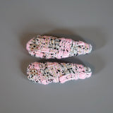 RE Hair Pin Pink Black Tweed