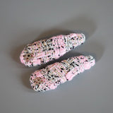 RE Hair Pin Pink Black Tweed
