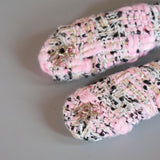 RE Hair Pin Pink Black Tweed