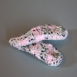 RE Hair Pin Pink Black Tweed