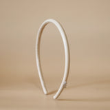 Tight Headband Eco Beige Leather No Studs