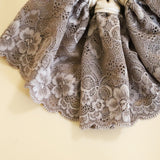 Big Frills Scrunchie Brown Beige