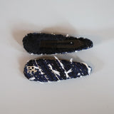 RE Hair Pin Navy Tweed