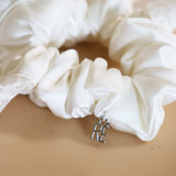 Big Frills Scrunchie White