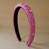 Slender Headband Pink Silver