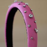 Slender Headband Pink Silver