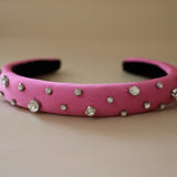 Slender Headband Pink Silver