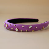 Slender Headband Purple Gold