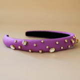 Slender Headband Purple Gold