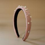 Slender Headband Pale Pink Pearl