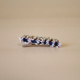 Denim Purple Studs Hair Clip