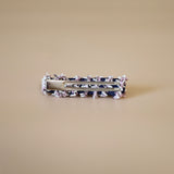 Denim Purple Studs Hair Clip