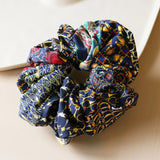 Navy Mix Scrunchie