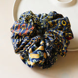 Navy Mix Scrunchie